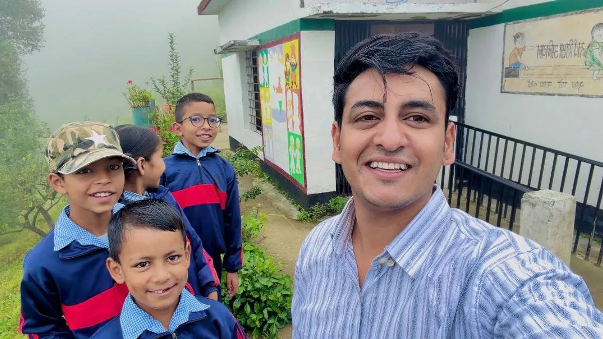 27-year-old walks through forest to teach 9 children at remote Uttarakhand school