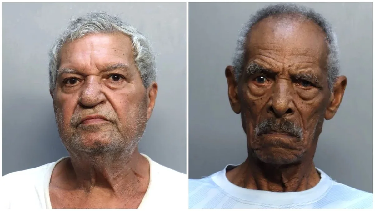 Idosos de 73 e 89 anos são presos por tráfico de cocaína em Miami