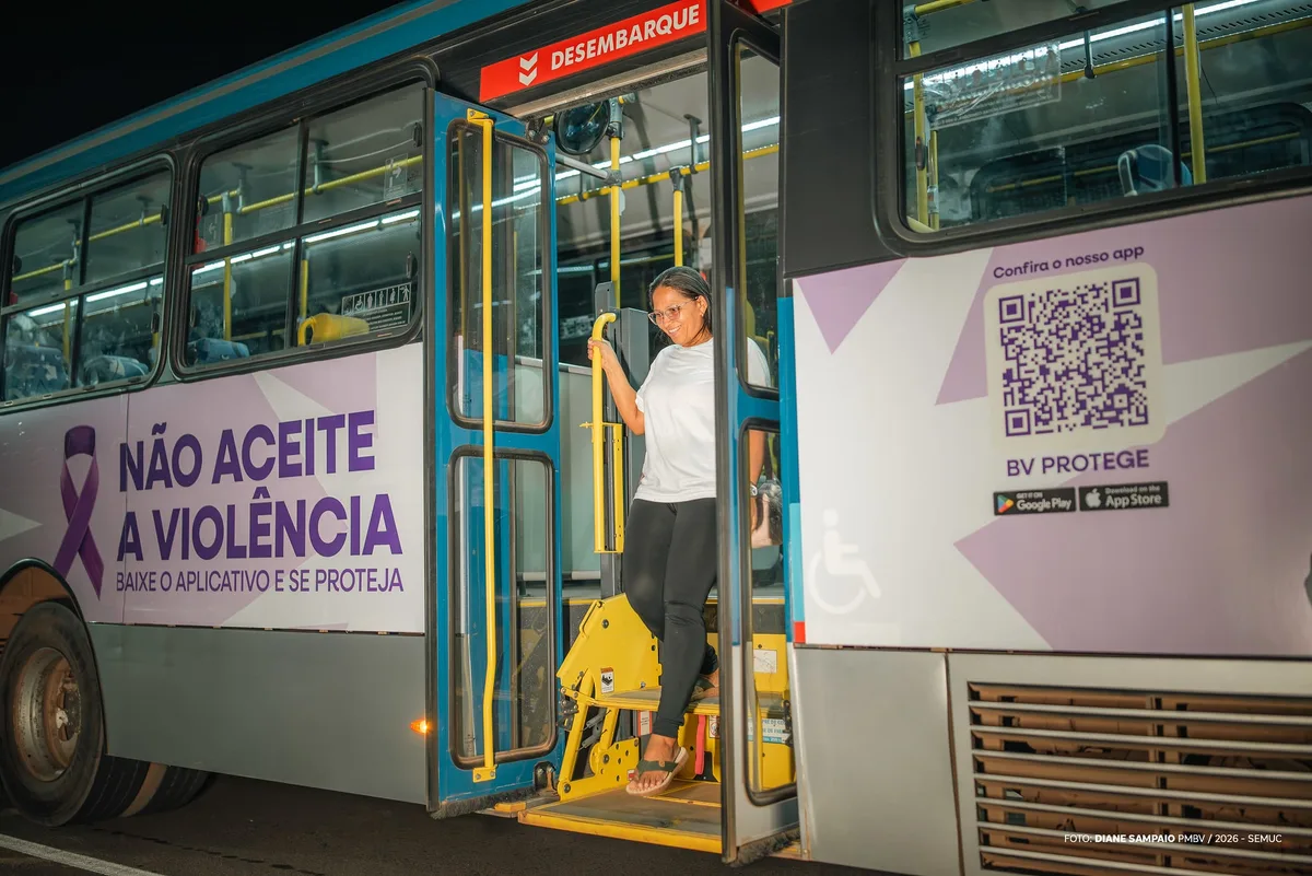 Mulheres podem pedir embarque e desembarque em locais mais seguros durante a noite em Boa Vista