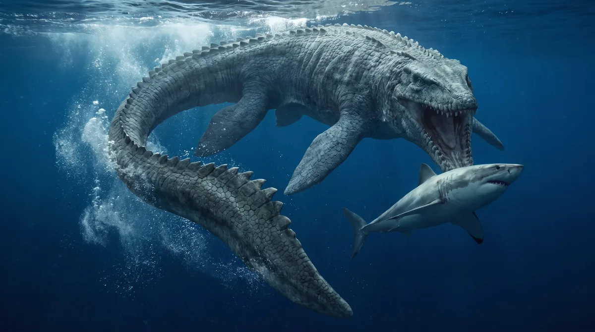 Cómo la forma de la cola podía convertir a un reptil marino de hace más de 66 millones de años en un cazador letal