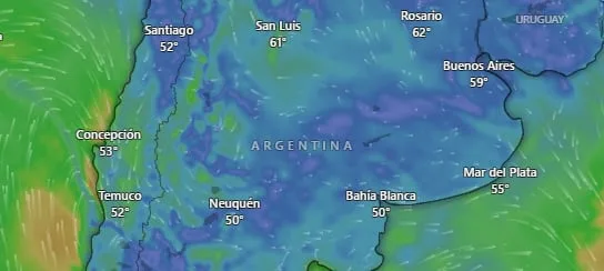 Hay alerta amarilla por vientos fuertes para este viernes 21 de agosto: las provincias afectadas