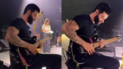 Gusttavo Lima surpreende ao tocar música de Steve Vai na guitarra
