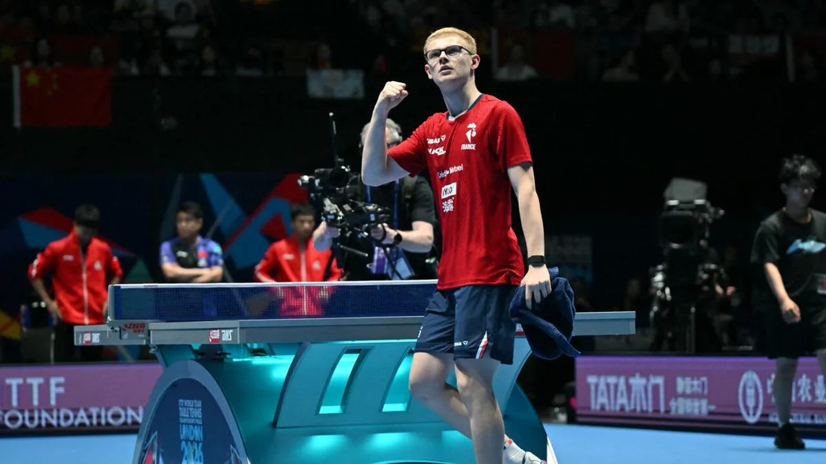 Le pongiste Félix Lebrun remporte son premier Grand Smash, l'équivalent d'un Grand Chelem