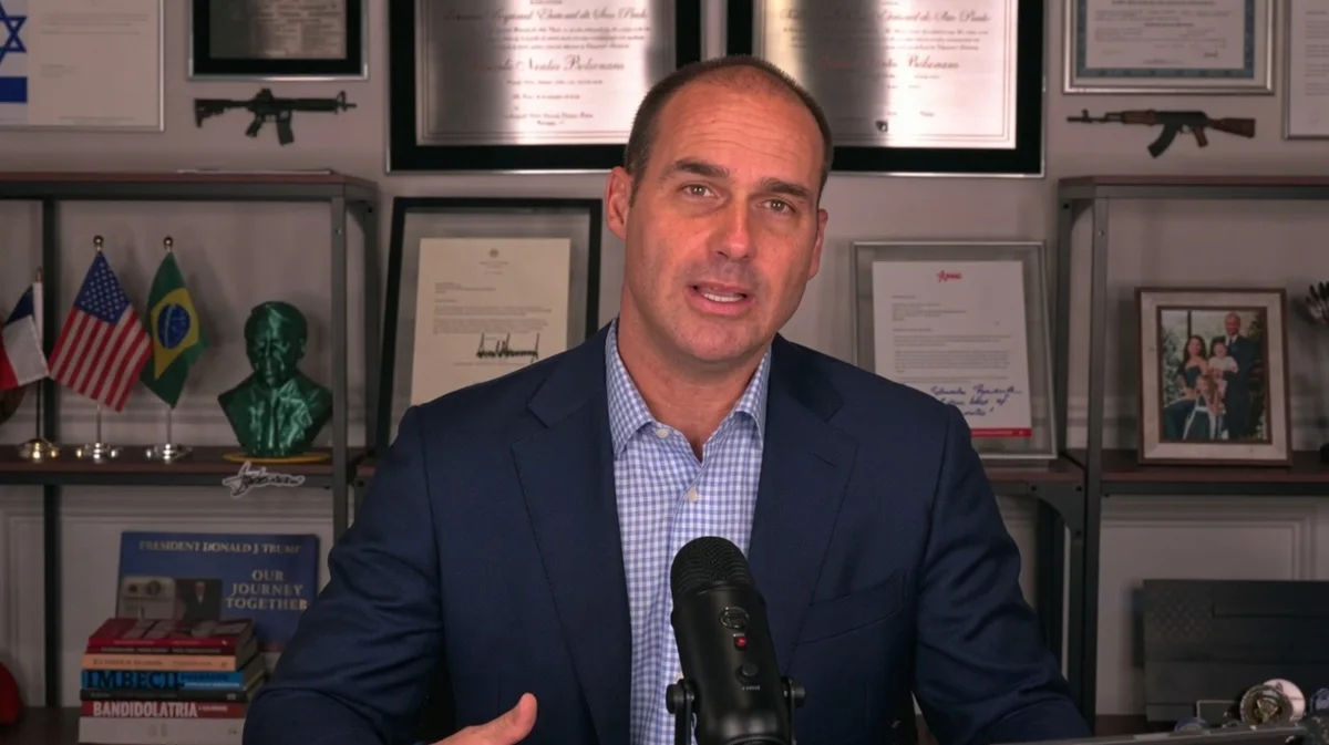 Eduardo Bolsonaro prevê volta da Magnitsky contra Moraes