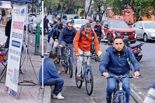 Optan por la bicicleta trabajadores en Polanco