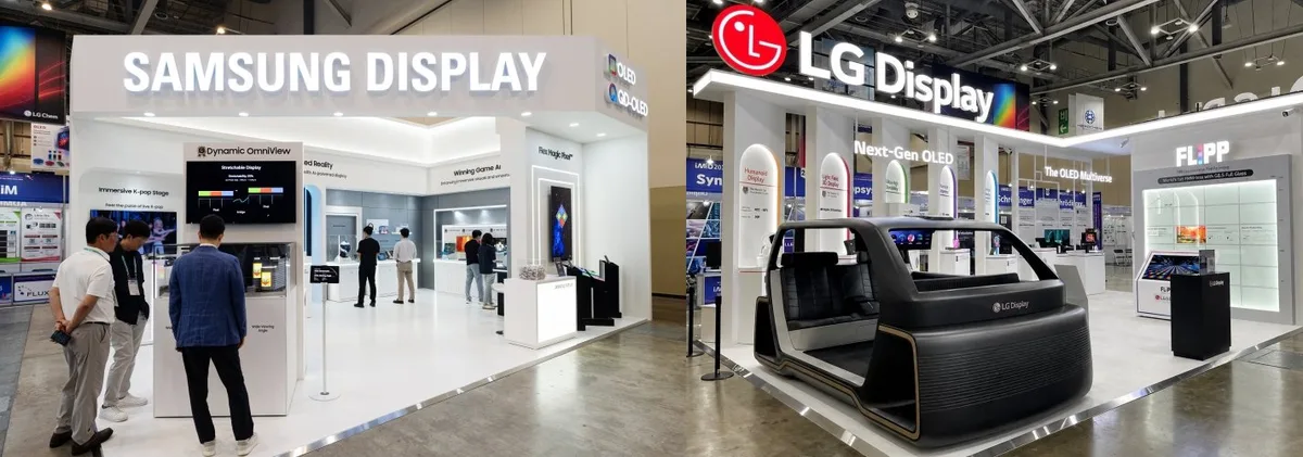 삼성 “접힘부도 밝게” LG “금속판 없는 OLED”…디스플레이 신기술 공개