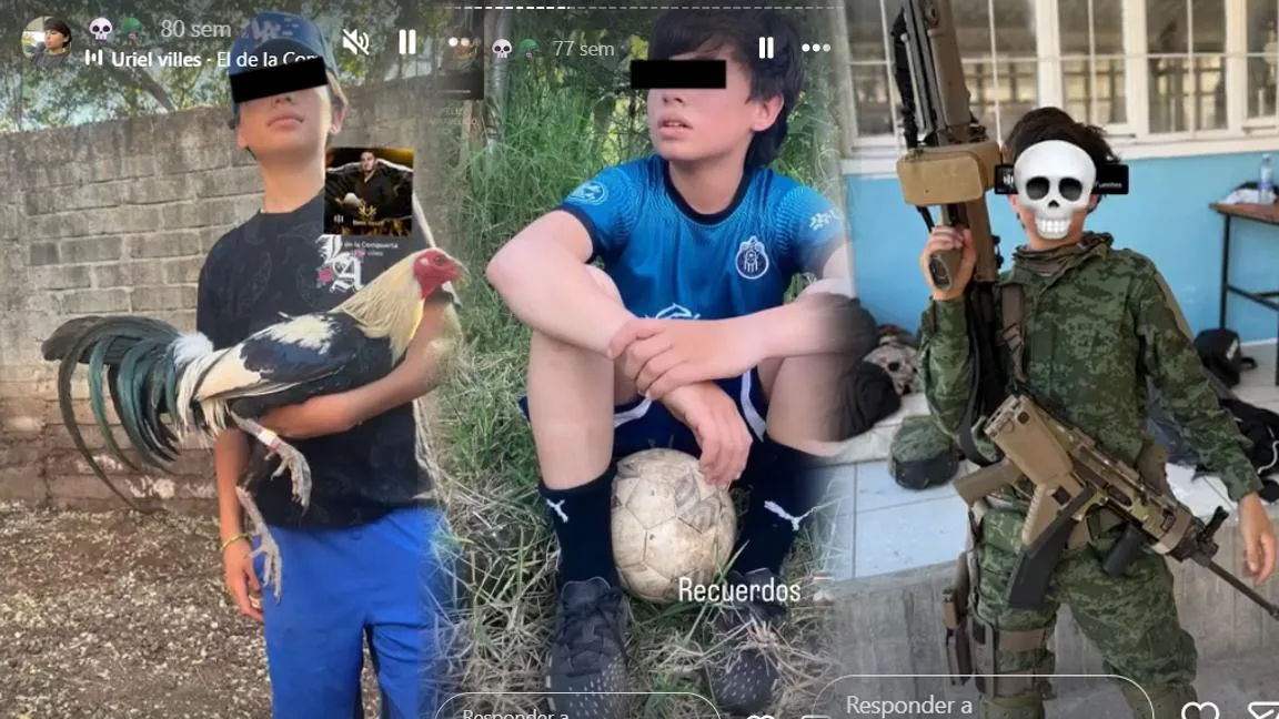 Futbol, peleas de gallos y armas... ‘Chuchito Nini’, el niño sicario de 15 años presumía en redes su vida como lugarteniente de ‘Los Reyes’