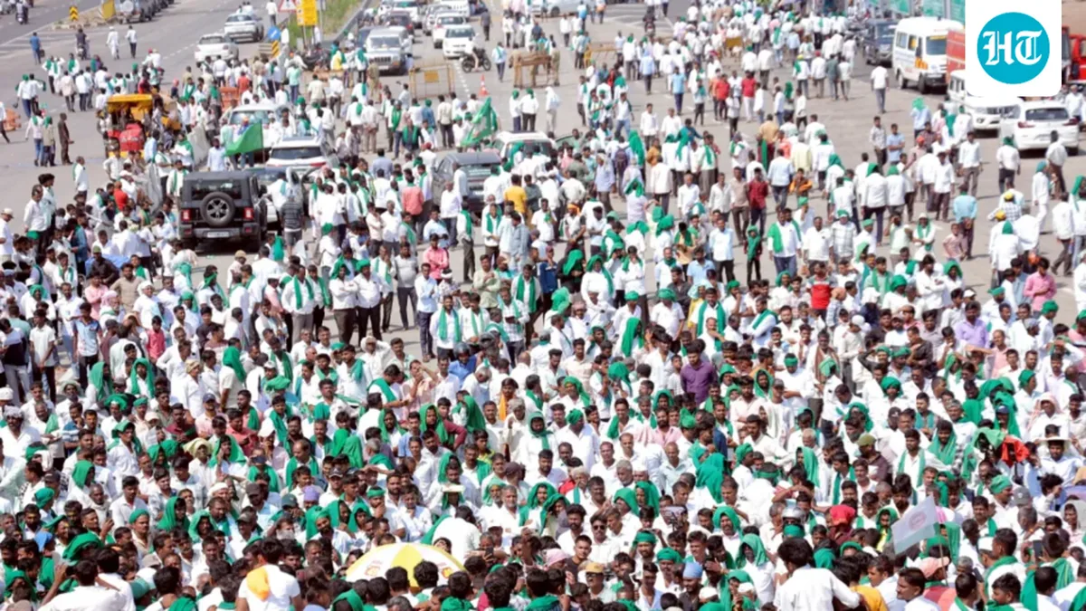 Farmers' protest at Karnataka toll plaza disrupts NH-48 traffic, Maharashtra Police suggest alternative routes