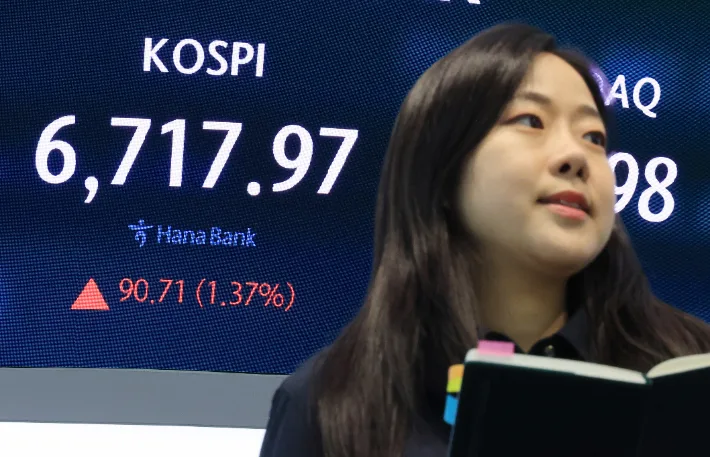 반도체株 저가매수에 코스피 상승 마감…6700선 회복