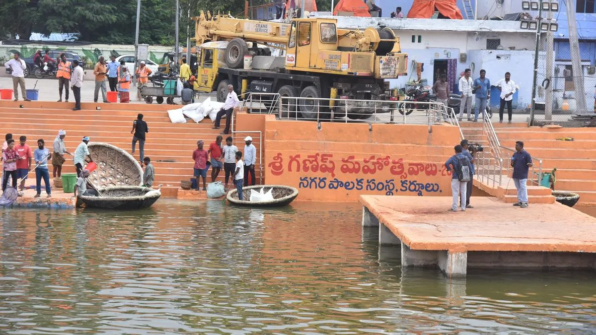 Kurnool prepares three sites for Ganesh idol immersion on September 22
