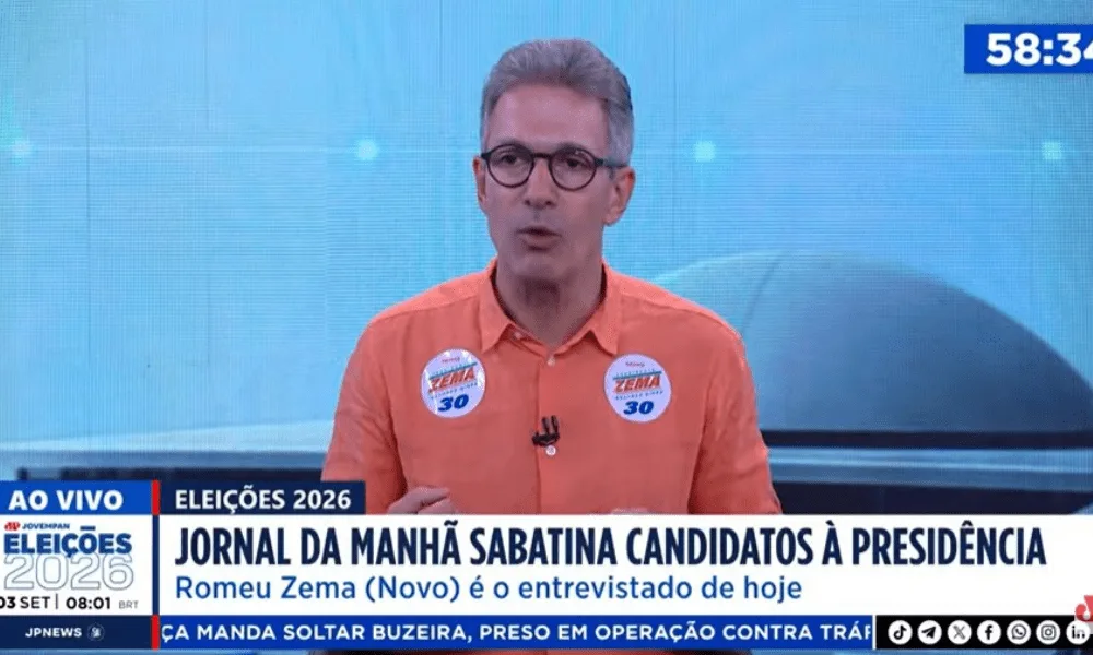 Zema diz que, se eleito, vai propor idade mínima de 60 anos para ministros do STF