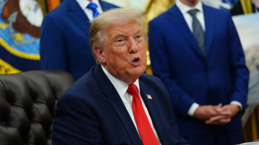 Watch live: Trump gives remarks amid tariff battles, participates in signing time