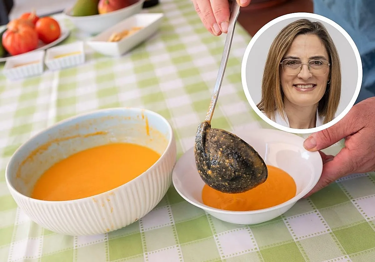 Rocío Práxedes, nutricionista: «Si vas a comprar gazpacho en el supermercado, comprueba que los ingredientes solo son hortalizas, qué tipo de aceite lleva y cuánta sal»