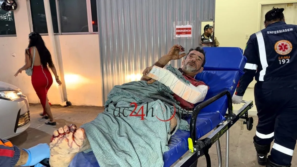 Homem tem braço quebrado durante assalto a caminho do trabalho
