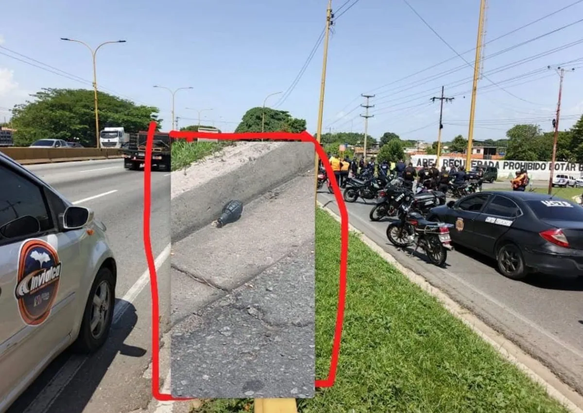 FOTOS: policías trancaron vía en Valencia para recoger explosivo que resultó ser... un perfume vacío