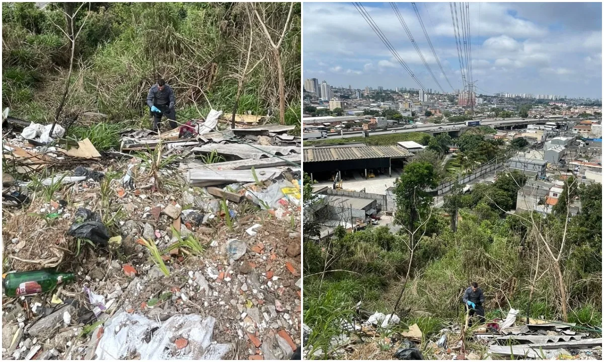 Corpo esquartejado é encontrado dentro de sacos em barranco na Zona Norte de SP