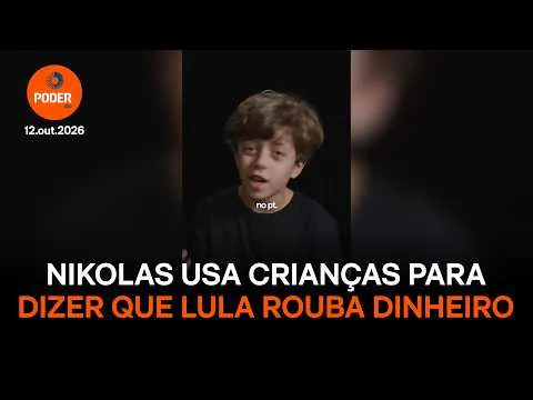 Nikolas usa crianças para dizer que Lula rouba dinheiro