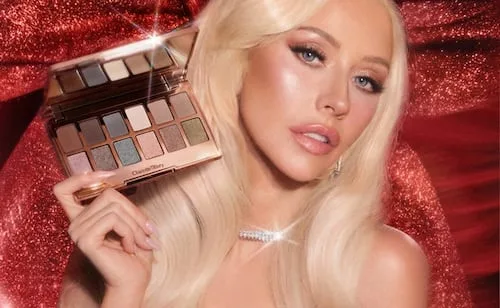 Christina Aguilera protagoniza la colección navideña de Charlotte Tilbury; así es su paleta de sombras