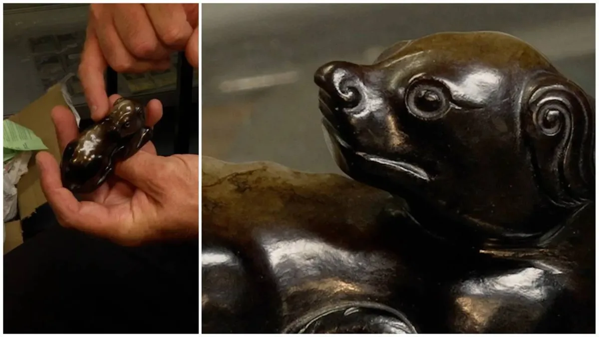 UK man finds 600-yr-old Ming jade dog worth £10k in £1 car boot sale box