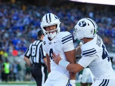 LJ Martin erupts for 176 yards, 3 TDs as No. 11 BYU storms past Colorado State 41-23