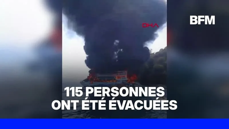 Turquie: 11 personnes hospitalisées après un incendie sur un bateau pour enfants