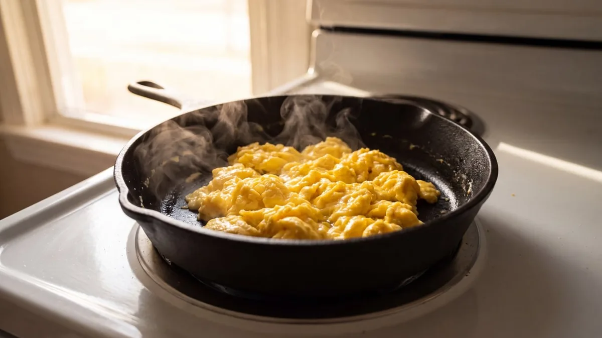 Cocineros expertos coinciden sobre los huevos revueltos: “Quedan más cremosos si los mezclás y removés en la sartén”