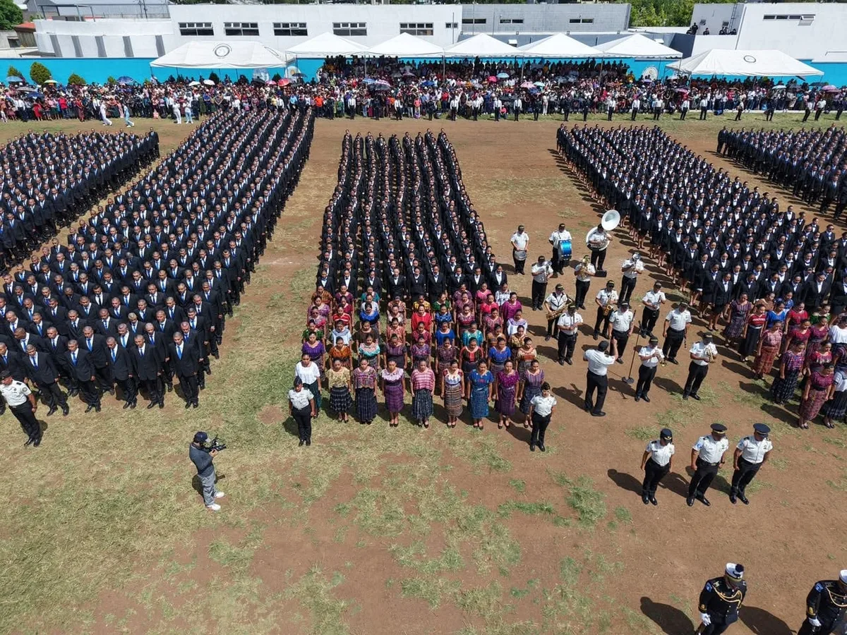 Gobierno de Guatemala inicia formación policial de la promoción 59 con más de dos mil policías alumnos