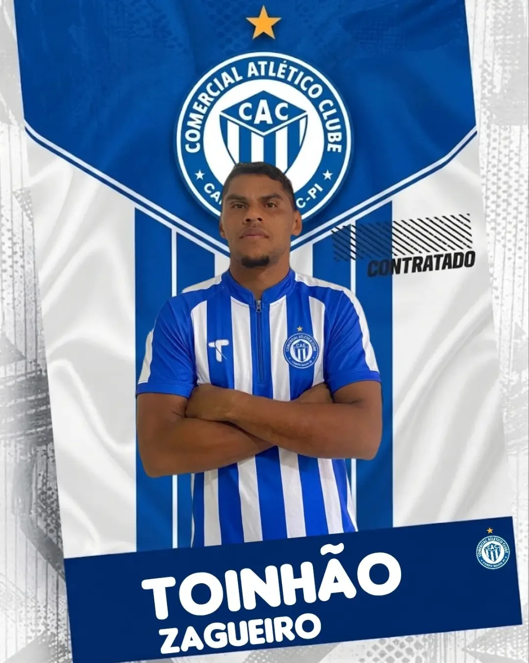 Comercial-PI anuncia zagueiro Tonhão, ex-Flamengo-PI e Araguaína, para o Piauiense Série B