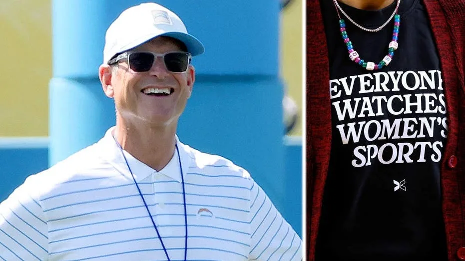 NFL ignores questions as pro-trans brand behind Jim Harbaugh’s viral shirt pushes into flag football