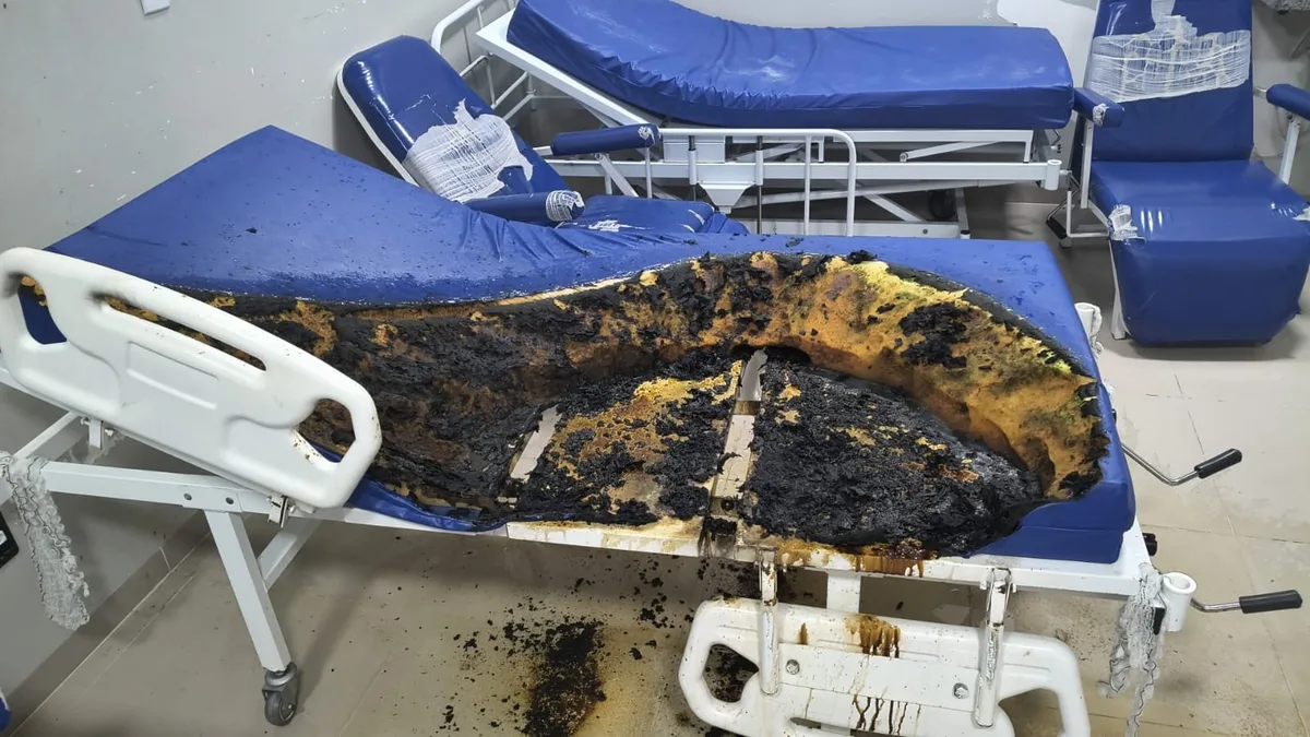 Paciente ateia fogo em colchão dentro de bloco psiquiátrico do maior hospital de Roraima