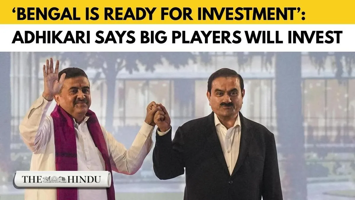 Watch: Adani Group to invest over ₹1 lakh crore in Bengal by 2035: Gautam Adani