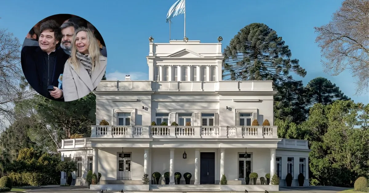 Javier Milei desplazó personal civil de la Quinta de Olivos y Casa Militar asumirá el control de la Residencia Presidencial