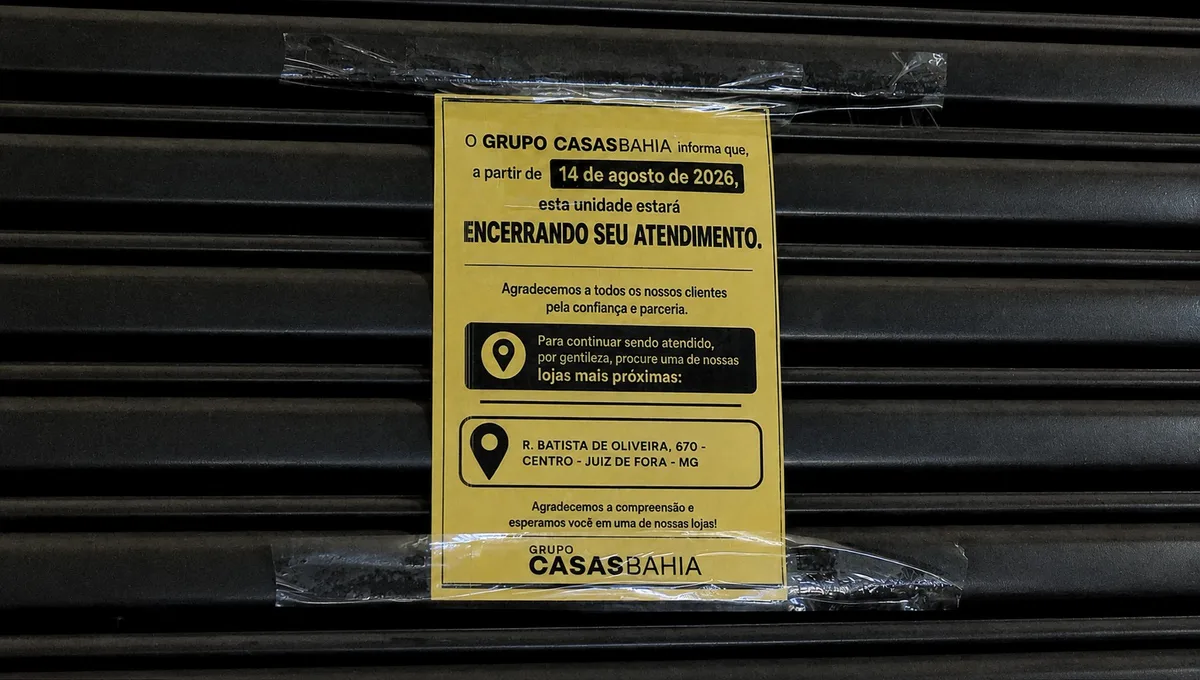 Grupo Casas Bahia fecha duas lojas em Juiz de Fora; empresa pede recuperação judicial
