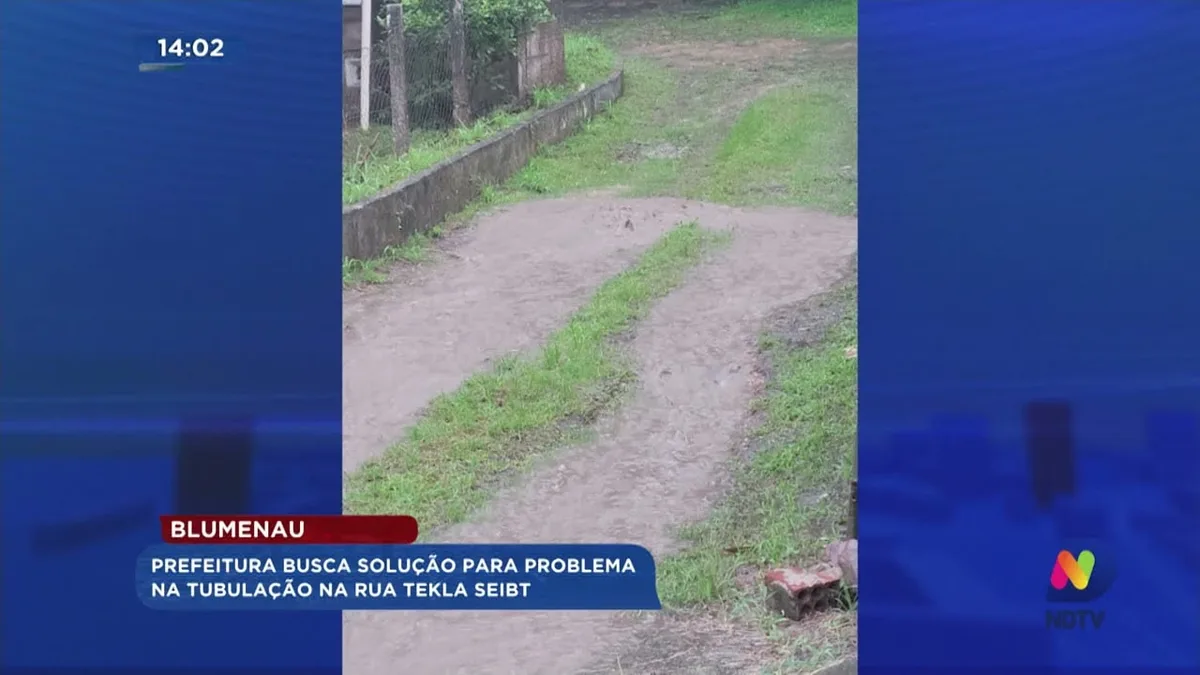Blumenau: Prefeitura busca solução para problema na tubulação na rua Tekla Seibt