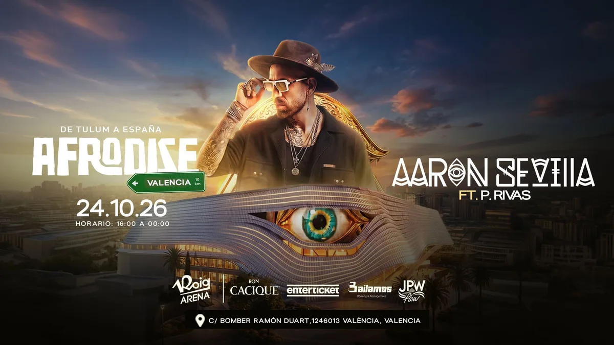 Aaron Sevilla llevará 'Afrodise' a Roig Arena el 24 de octubre