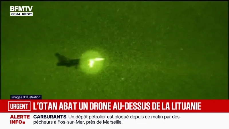 En Lituanie, un drone abattu par des avions de chasse de l'Otan