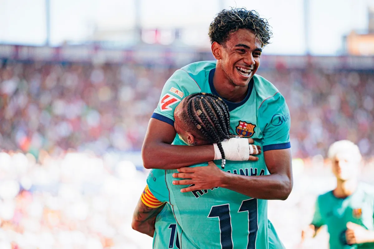 Barcelona venció a Levante 4-2 con dos festejos de Yamal y tiene un promedio de 4,2 goles por partido
