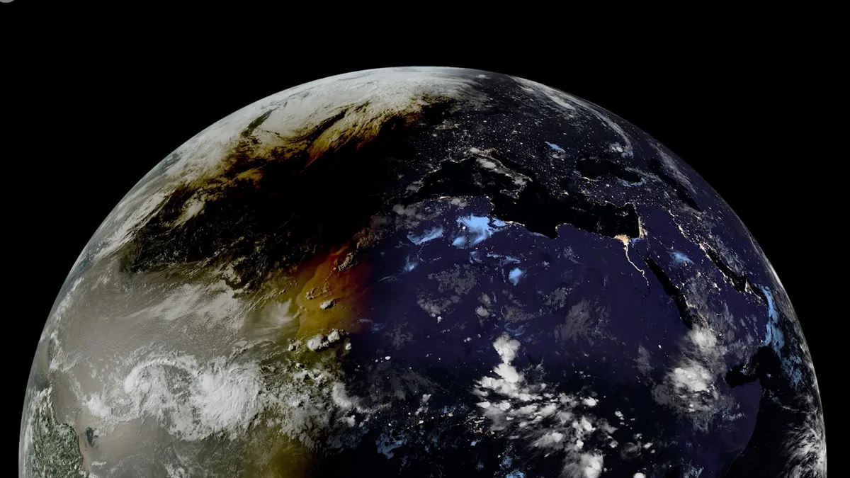 L’éclipse solaire a aussi été captée par les satellites, et c’est très impressionnant