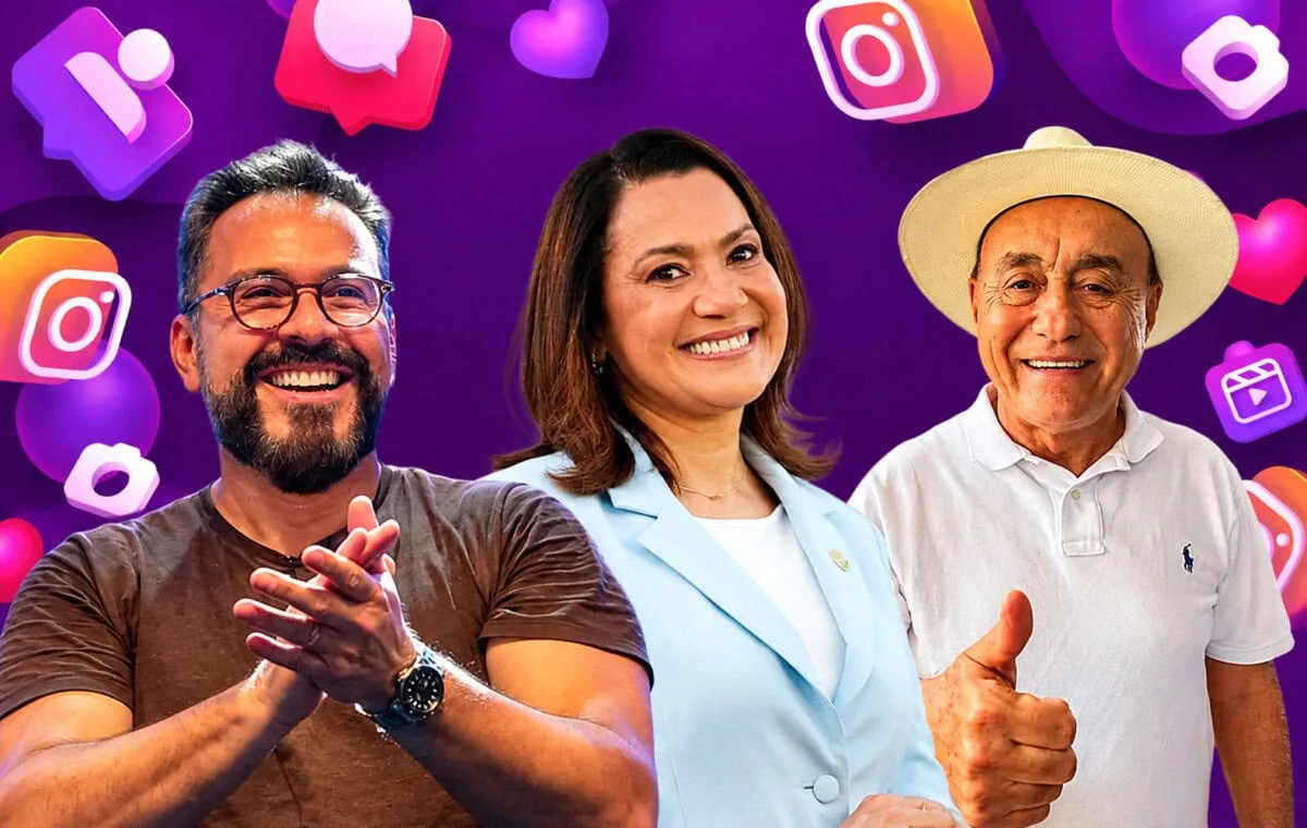 Bocalom registra perda de audiência no Instagram enquanto Alan Rick e Mailza ampliam audiência