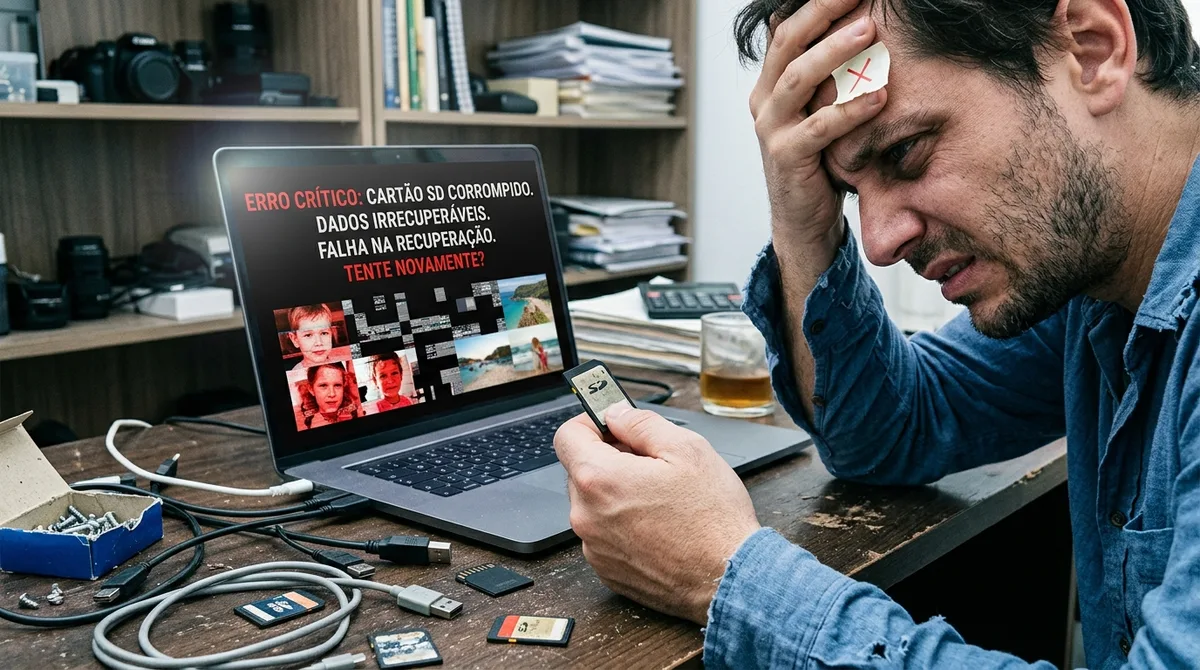 Como recuperar arquivos em um cartão SD em “RAW” (com falha)