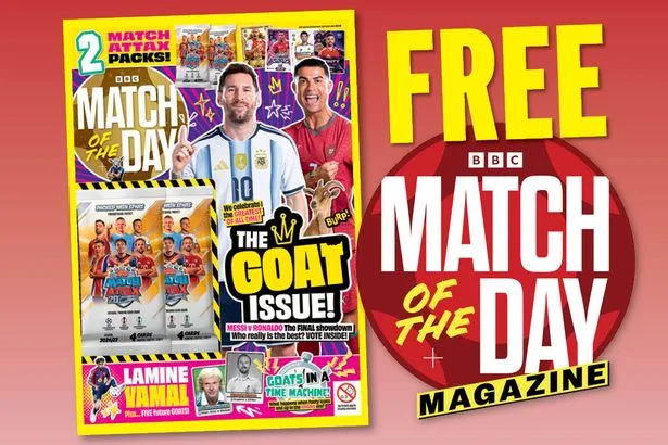 Free BBC Match of the Day Magazine Worth £4.99!