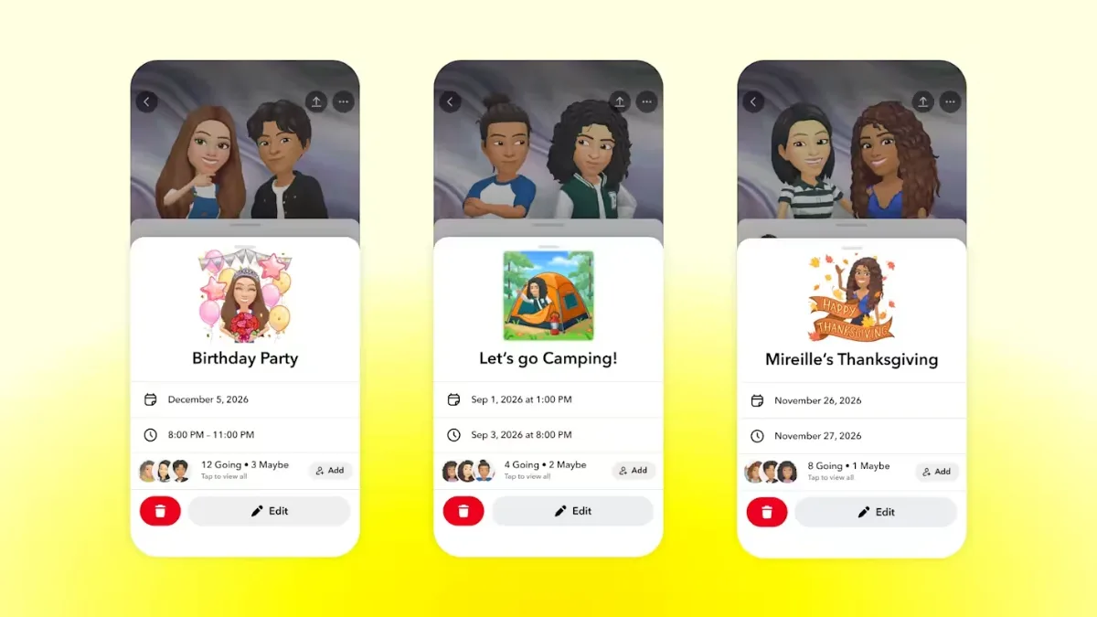 Snapchat Plans Lets Users Manage Event Invites, Dates and Attendees in One Place