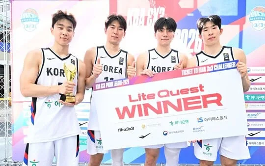 대한민국 3X3 대표팀. 태국 21-11로 대파. 상쾌한 스타트 끊었다.