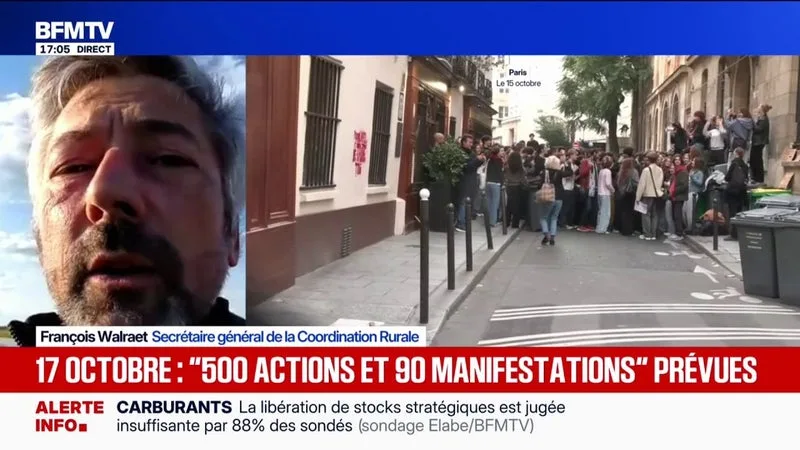 17 octobre: François Walraet, secrétaire général de la Coordination Rurale, détaille pourquoi il ne manifestera pas
