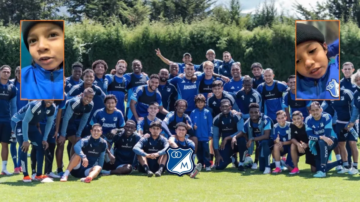 Angélica y Andrés, mamá e hijo que viajaron desde Putumayo para ver a Millonarios, confesaron qué sintieron al conocer a jugadores: “Todo pasa por algo”