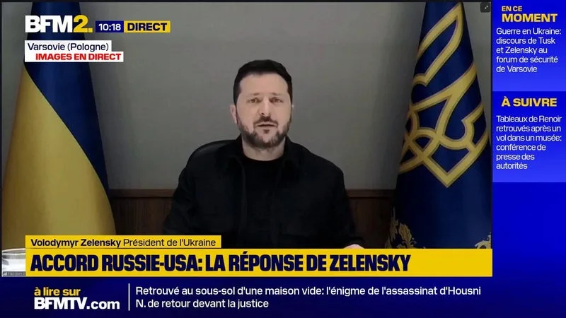Volodymyr Zelensky: "Nous avons besoin de la pression des USA contre la Russie, pas de concessions"