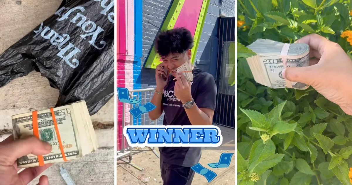 People are scrambling to find wads of cash dropped all over American cities