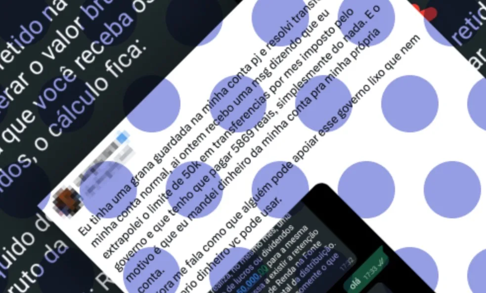Ao transferir R$ 50 mil ou mais entre contas PJ e PF, empresa deve pagar 10% de imposto sobre lucro