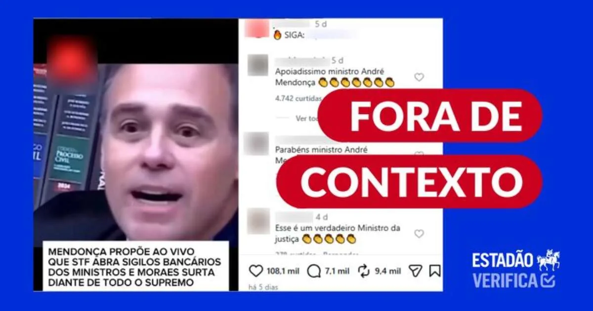 André Mendonça não propôs a quebra de sigilo bancário de ministros do STF