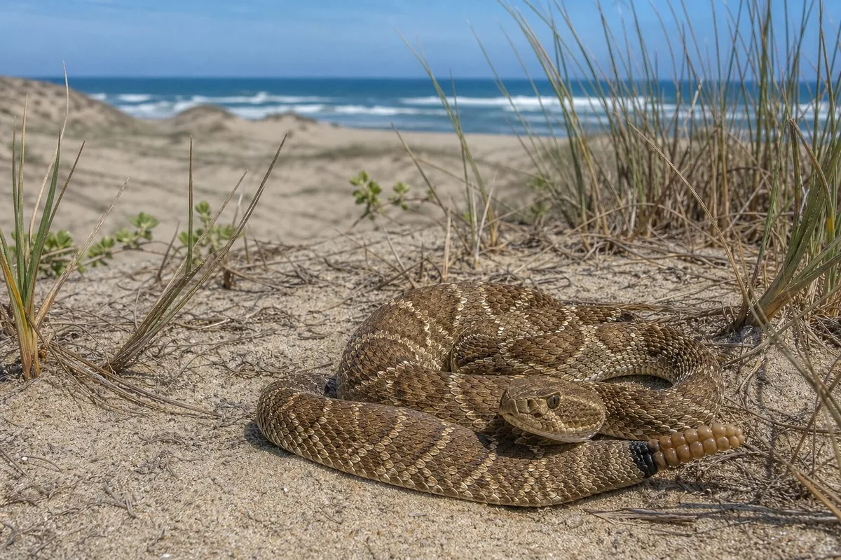 Estas playas de EEUU albergan algunas de las serpientes más venenosas